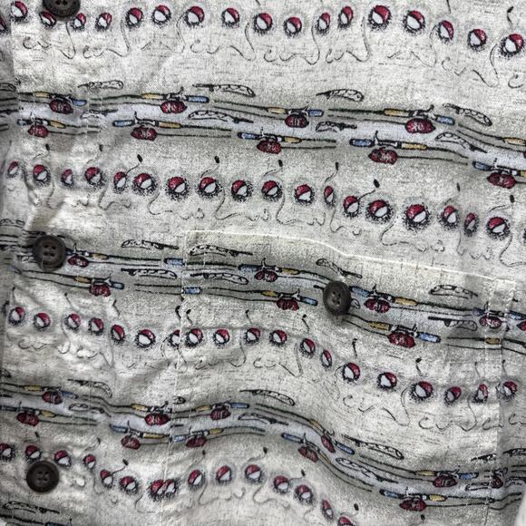 Lot Of 3 XL SwordFish Themed VTG John Rich & Bros Woolrich Men's XL Button Down. - Picture 5 of 9